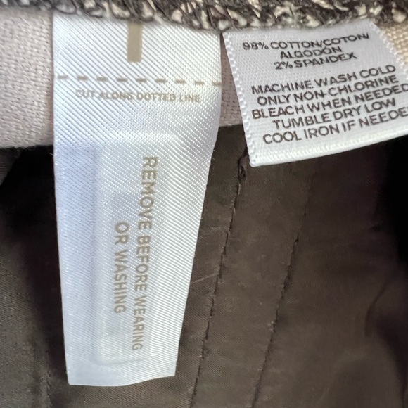 Ann Taylor Loft Black and White Julie Ankle Pants Size 2 - Picture 10 of 12